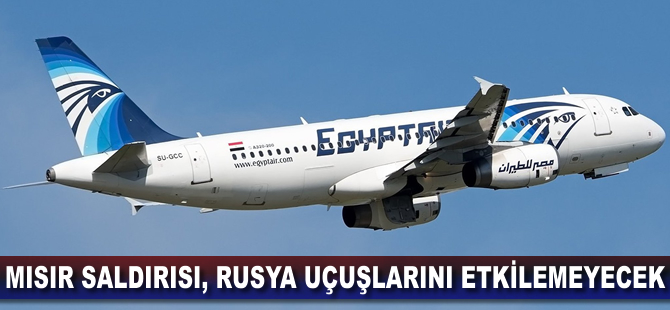 Mısır saldırısı, Rusya uçuşlarını etkilemeyecek