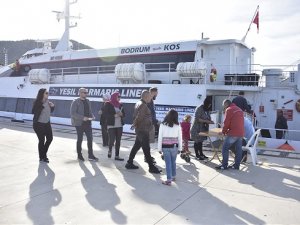 Bodrum'dan Yunanistan'a katamaran feribot seferleri başladı