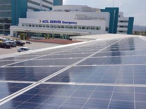 Hastanenin elektrik ihtiyacı güneş enerjisiyle karşılanacak