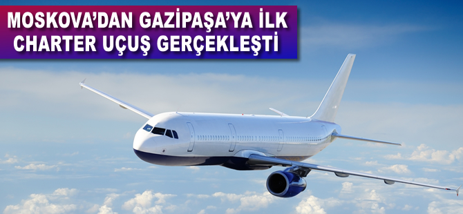 Rus turistler 'charter' ile Alanya'ya geldi