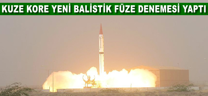 Kuzey Kore yeni balistik füze denemesi yaptı