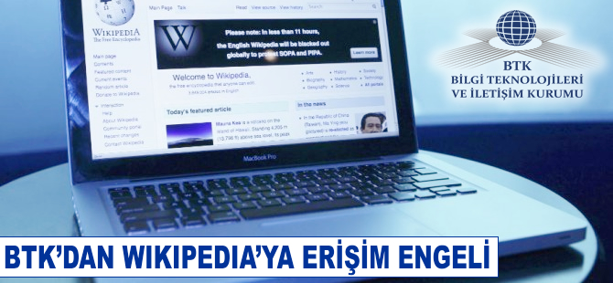 BTK'dan Wikipedia’ya erişim engeli
